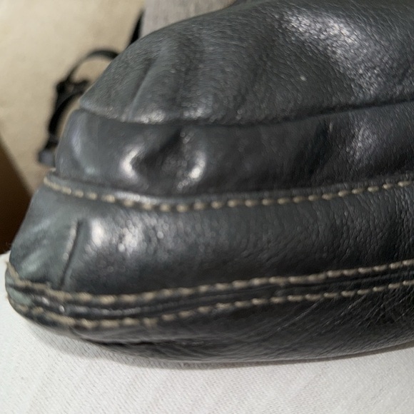 Vintage Fossil Women's Black  Leather Crossbody Shoulder bag Medium G1 - Picture 8 of 12